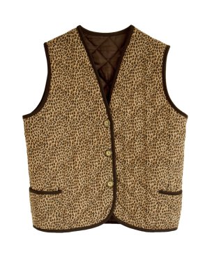 Padded waistcoat with button clipart
