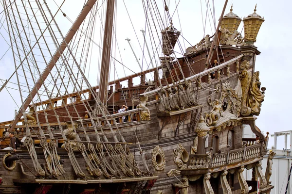 Neptun galleon in Genoa Porto Antico — Stock Photo, Image