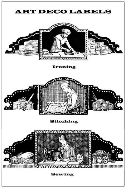 Kolaj 3 art deco etiket iç işleri ve ev ödevi hakkında