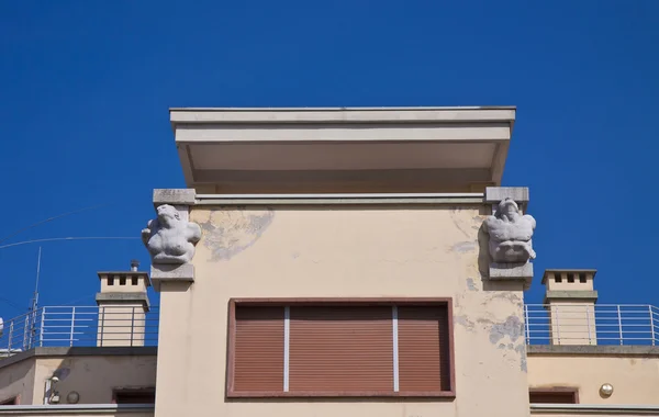 Trieste, Italy - rationalist architecture, detail — Stock Photo, Image