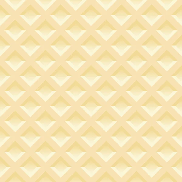 Seamless pattern of Belgian wafers. Gentle light surface. — Stock Vector