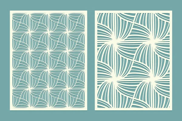 Paneles Decorativos Silueta Corte Con Diseño Geométrico Zen Estilo Garabato — Archivo Imágenes Vectoriales