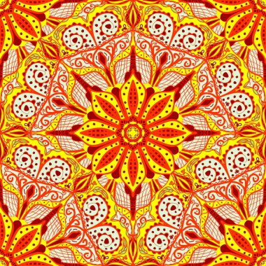 parlak süs olarak Doğu stle. Döngüsel kalıpları kesintisiz arka plan.