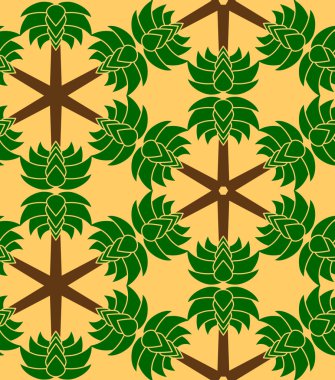 palmiye ağaçları ile basit seamless modeli.