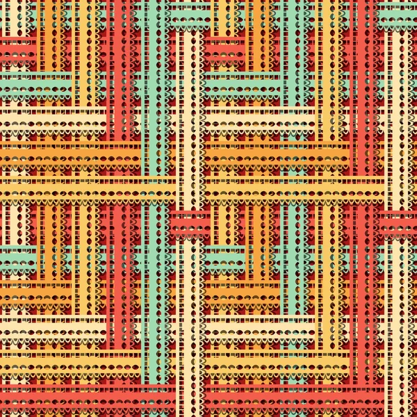 Vintage bezešvé pattern vetkané krajky stuhou. — Stockový vektor