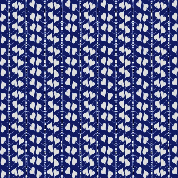 Doodle bleu motif sans couture . — Image vectorielle