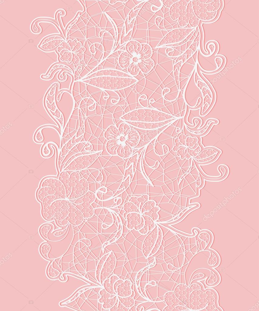 pink lace ribbon