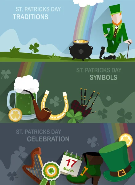 Saint-Patrick traditionnel — Image vectorielle