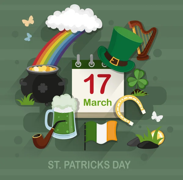 St. patrick 's day konzept — Stockvektor