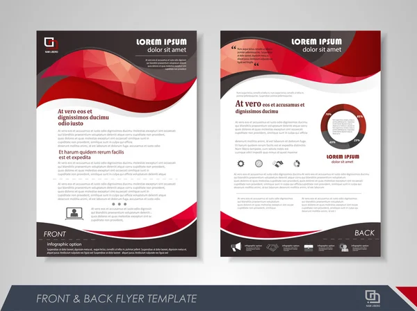 Business flyer omslagsdesign — Stock vektor