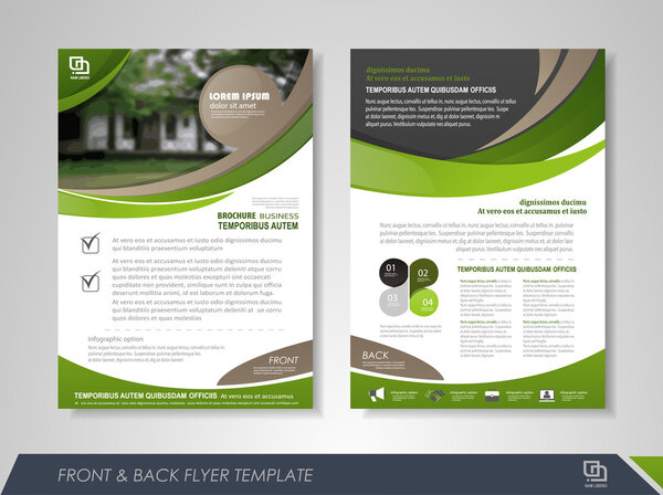 Flyer design layout