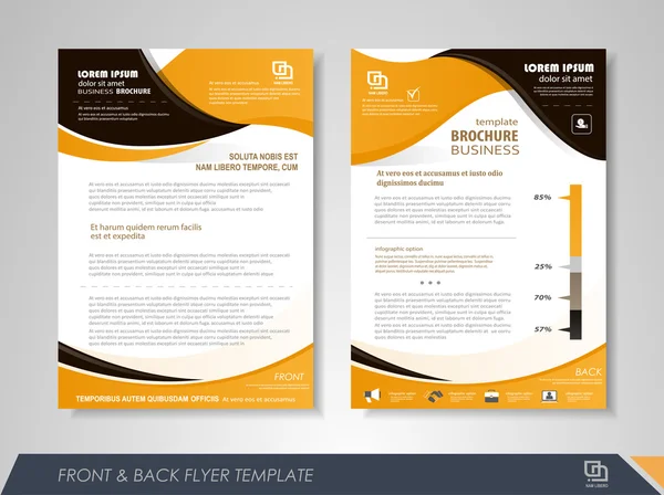 Flyer layout abstract — Stockvector