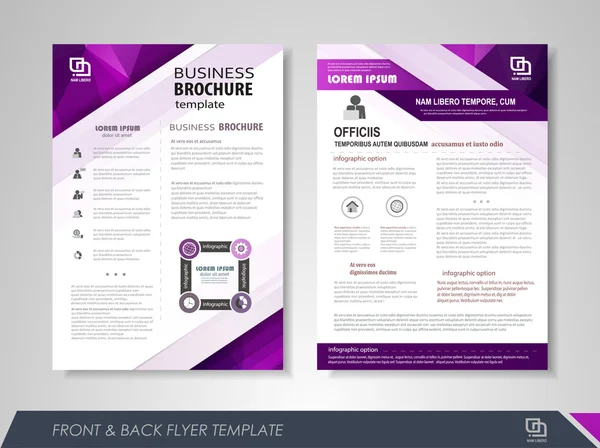 Presentatie flyer ontwerp — Stockvector