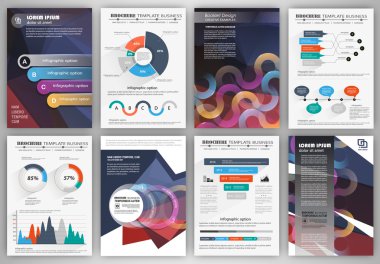 Broşür şablonu ve infographics