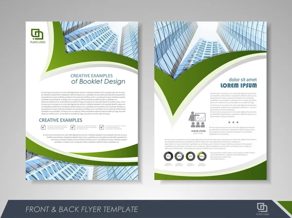 Brochure template ontwerp — Stockvector