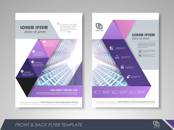 Presentatie flyer abstract — Stockvector