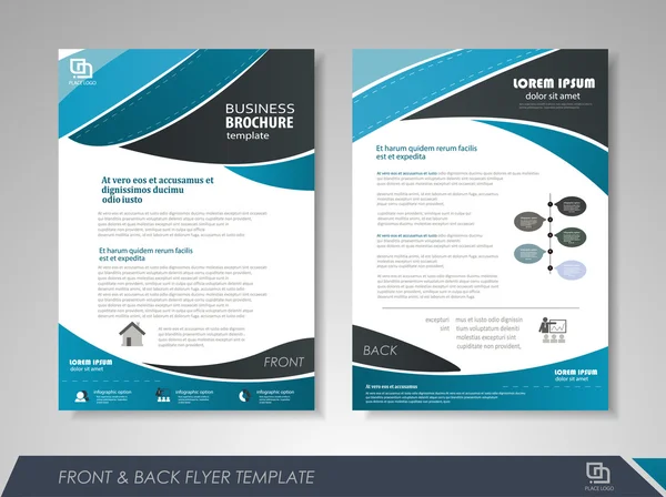 Brochure Design Template — Stock Vector