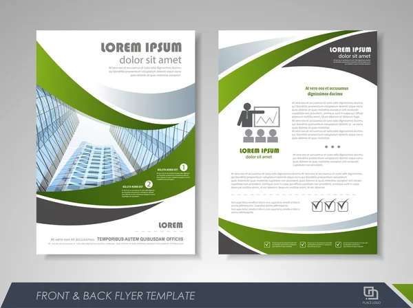 Дизайн обложки для бизнес-листовок — стоковый вектор