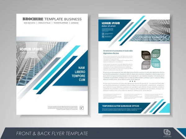 Brochure template ontwerp — Stockvector