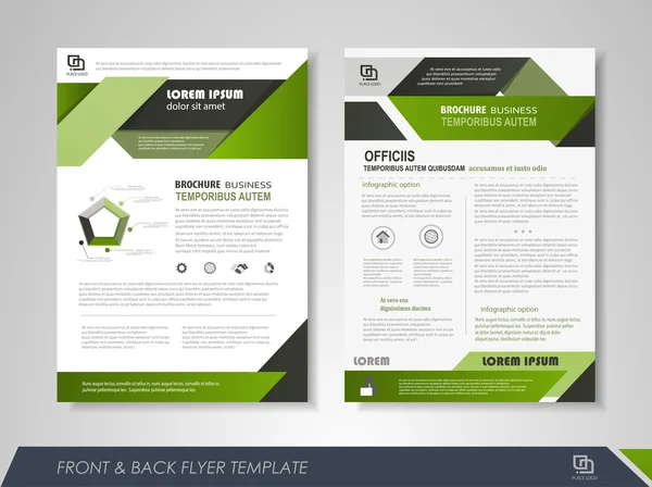 Flyer ontwerp lay-out — Stockvector