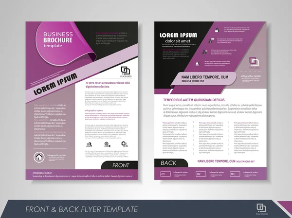 Presentatie flyer concept — Stockvector