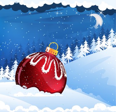 Karda Noel süslemeleri