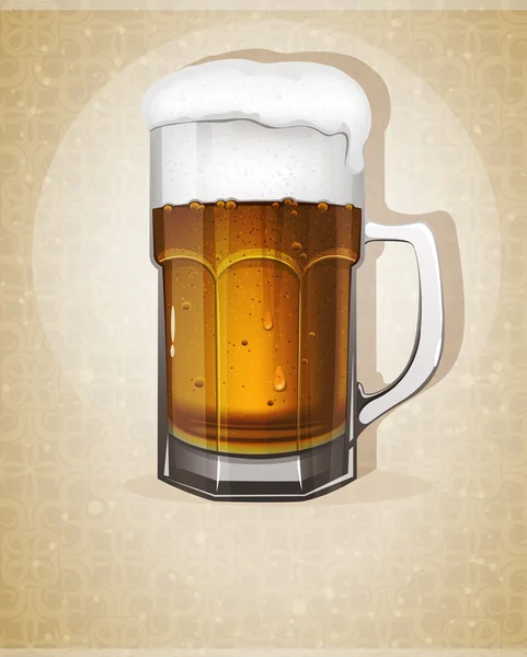 Bira bardağı saplı — Stok Vektör