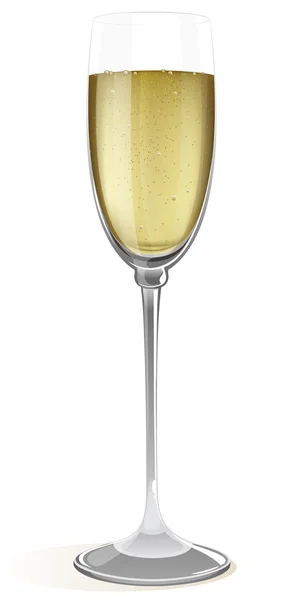 Glass of champagne — Stock Vector