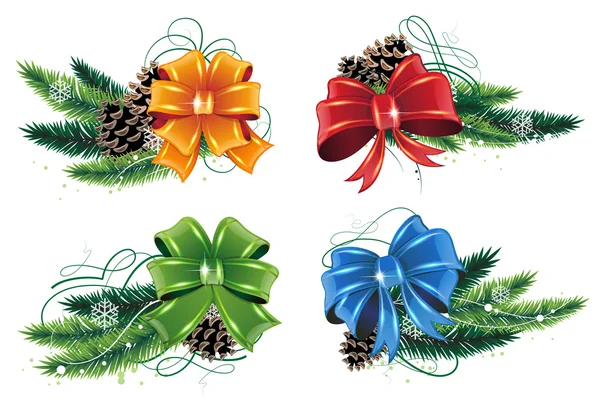 Conjunto de decoraciones de Navidad — Vector de stock