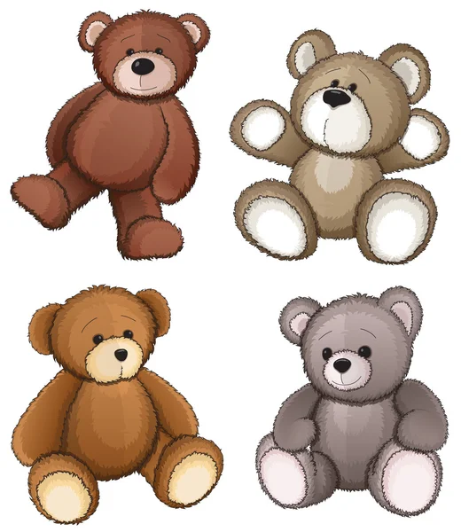 泰迪熊 — 图库矢量图片