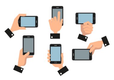 İnsan eli cep telefonu.