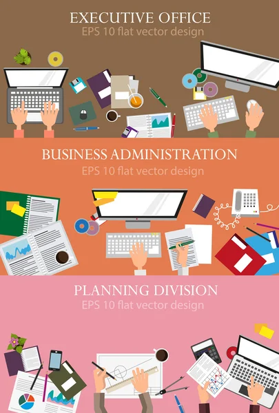 Business administration — Stock Vector