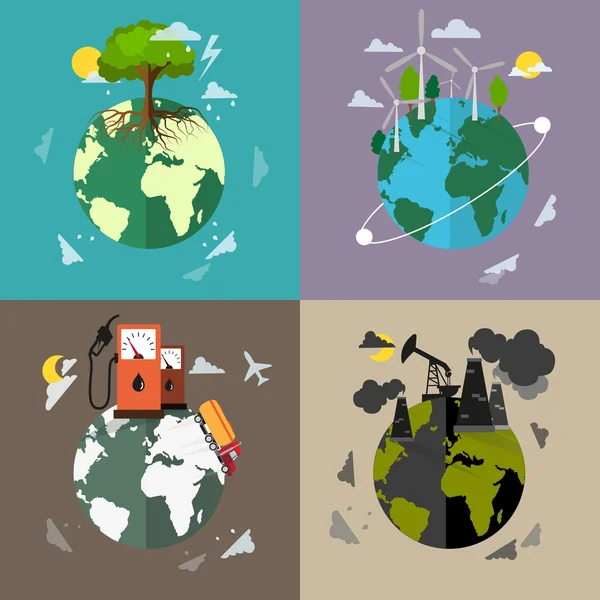 Fondos de protección ambiental — Vector de stock