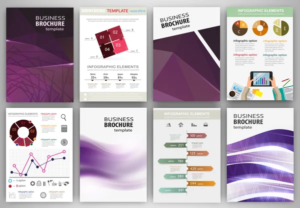 Purple creative backgrounds and abstract concept infographics 로열티 프리 스톡 일러스트레이션