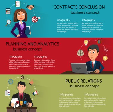 Business  backgrounds templates with people in suits