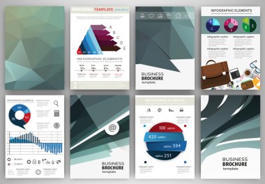 Business backgrounds and abstract concept infographics and icons