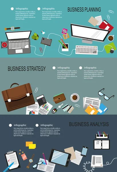 Business infographic backgrounds — Stockový vektor