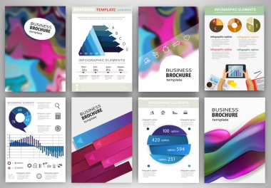 Abstract backgrounds and concept infographics and icons