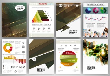 Abstract  backgrounds, concept infographics and icons