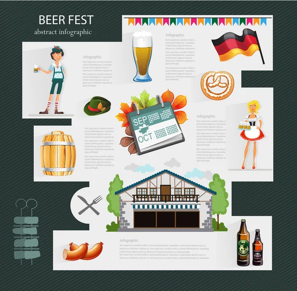 Celebración de la cerveza — Vector de stock