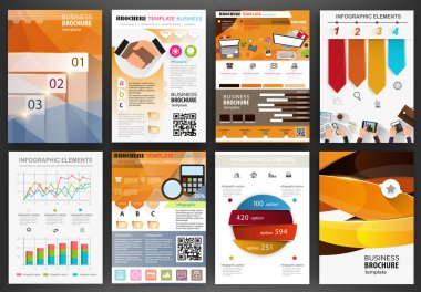 İş arka planlar ve Infographics