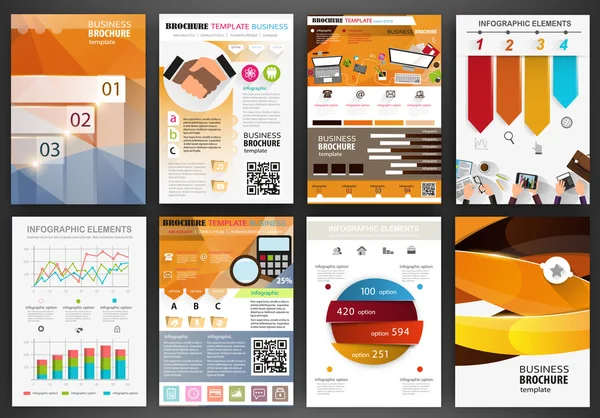 Fondos comerciales e infografías — Archivo Imágenes Vectoriales