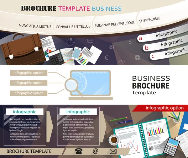 Fundo de papelaria empresarial —  Vetores de Stock