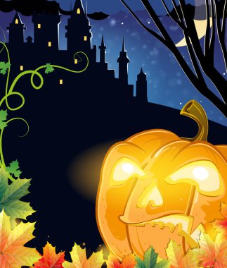 Jack O Lantern parlayan gözlerle