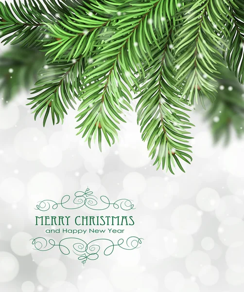 Christmas tree branches — Stock Vector