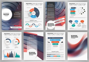 Broşür şablonu ve infographics