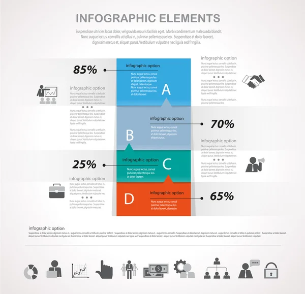 Infografías e iconos — Vector de stock