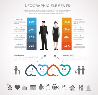 Sevgililer günü infographics Tasarla
