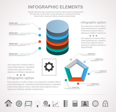 İş Infographics simgeleri ile