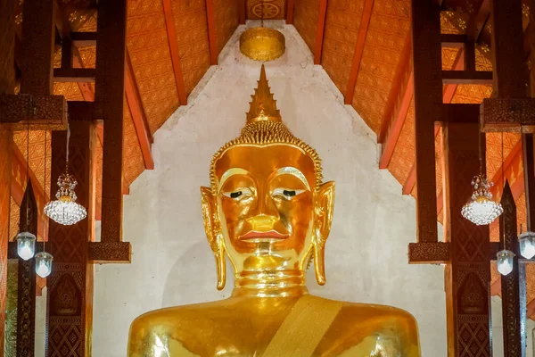 Phitsanulok Tailândia Agosto 2020 Phra Jao Ton Luang Gold Buddha — Fotografia de Stock